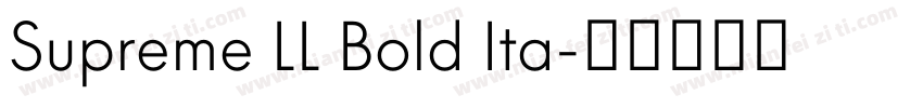 Supreme LL Bold Ita字体转换